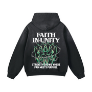 Faith in Unity Hoodie / Black