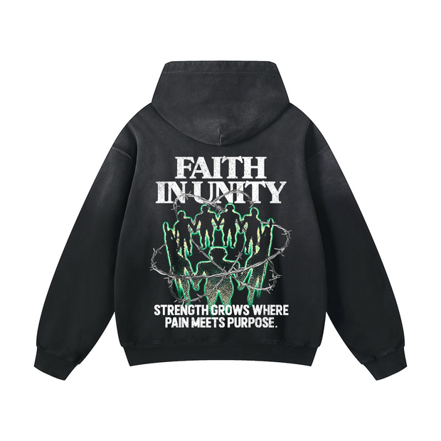 Faith in Unity Hoodie / Black