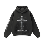 Holy Cross Zip-Up / Black