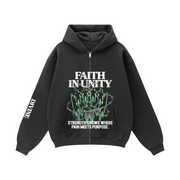 Faith in Unity Zip-Up / Black
