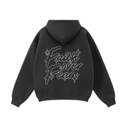 Faith Over Fear Zip-Up / Black