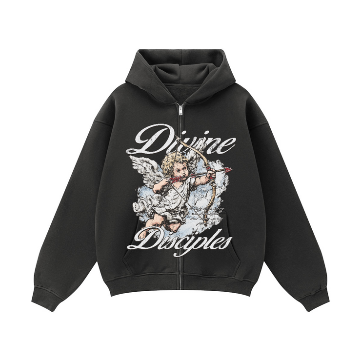 Our Love Story Zip-Up / Black