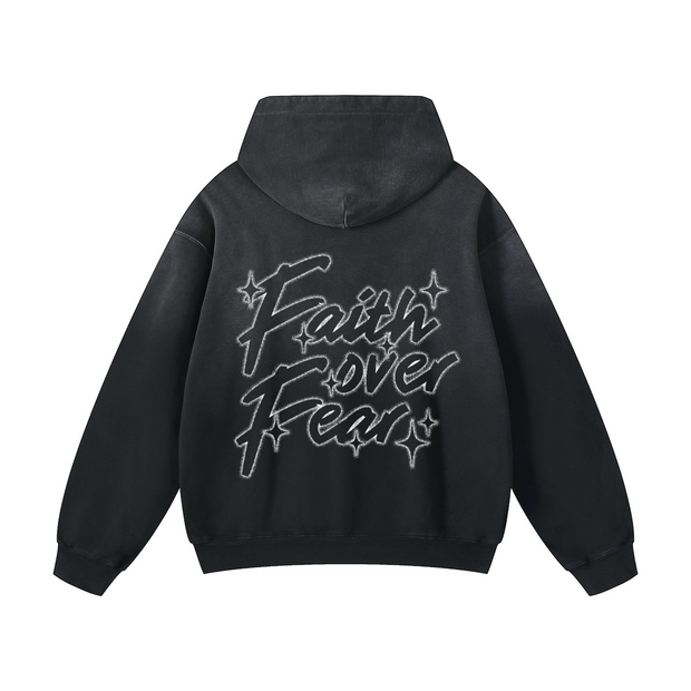 Faith Over Fear Hoodie / Black